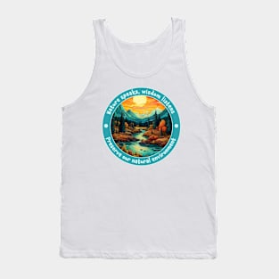 Environmental Message Beautiful Watercolour Tank Top